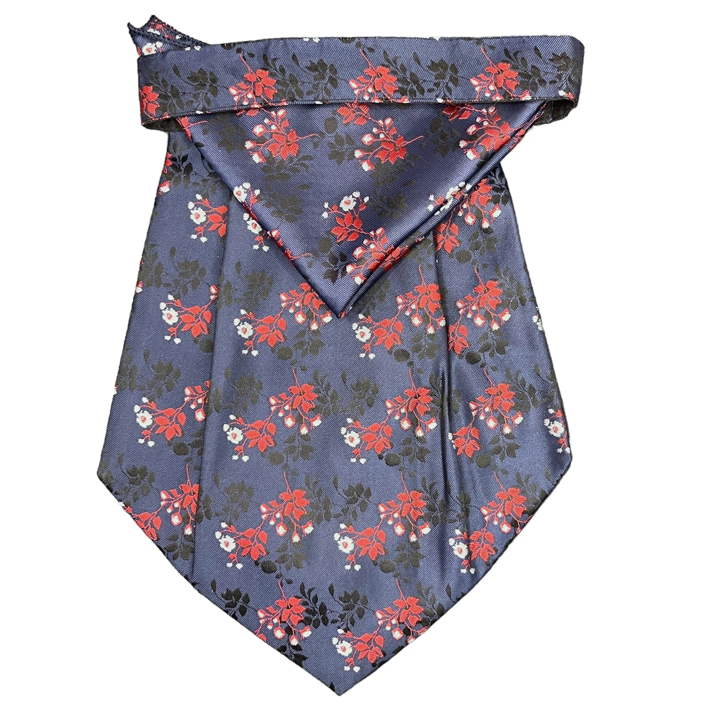 Floral Blue Cravat Tie