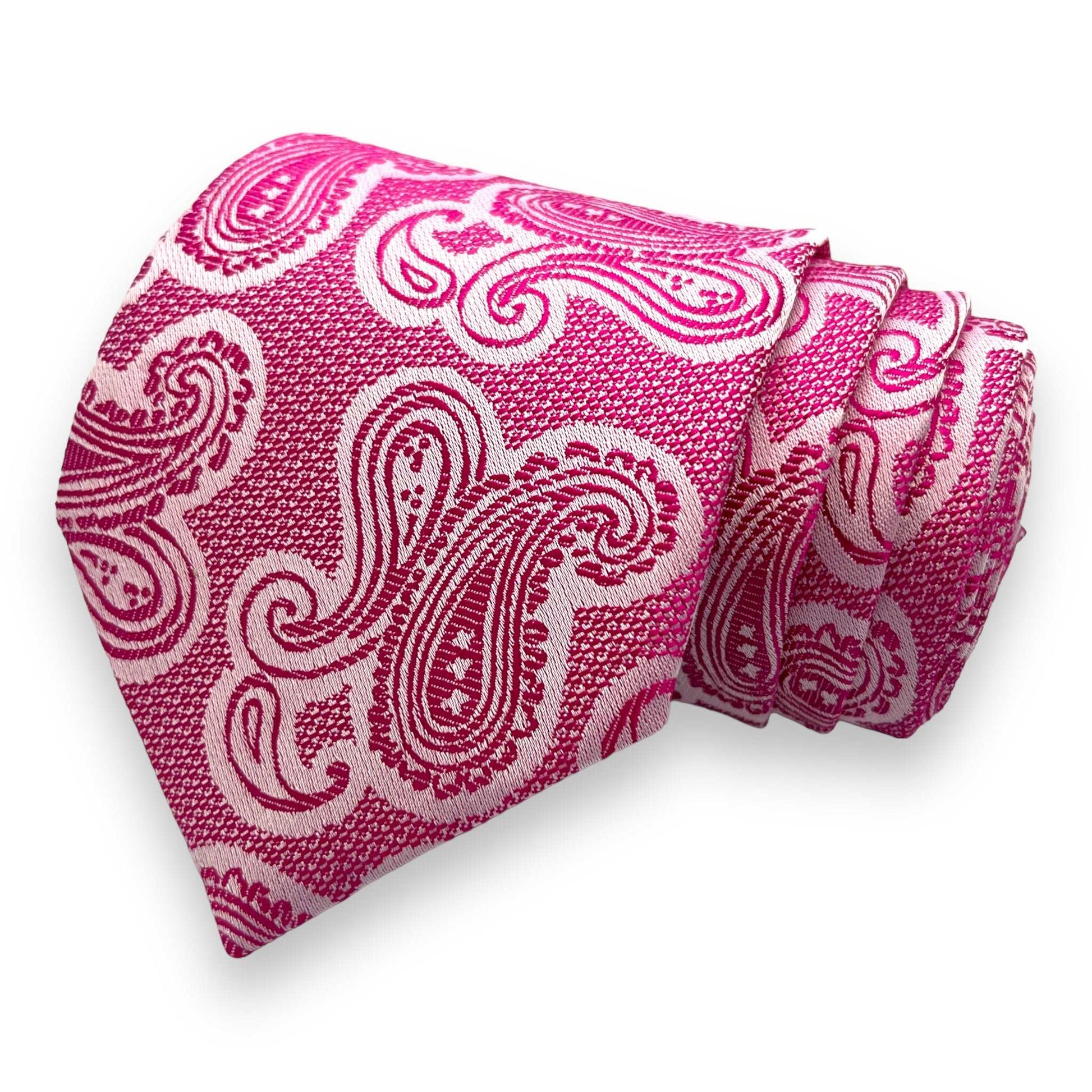 Onion Pink Paisley Tie Combo