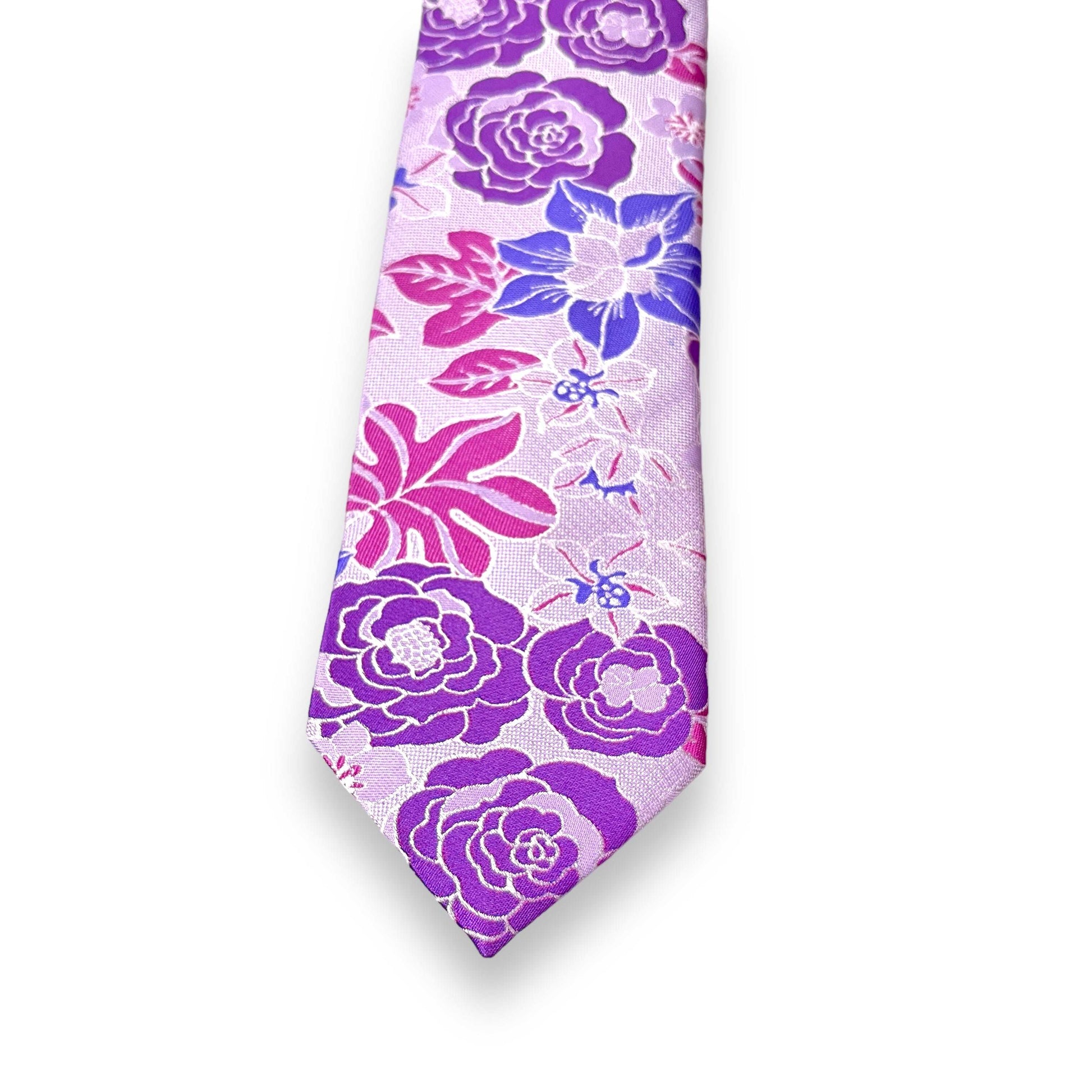 Lavender Floral Tie