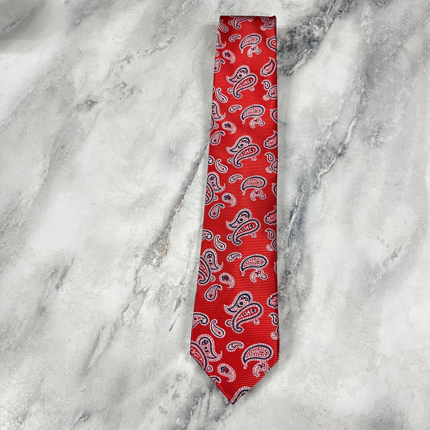 Red Paisley Tie