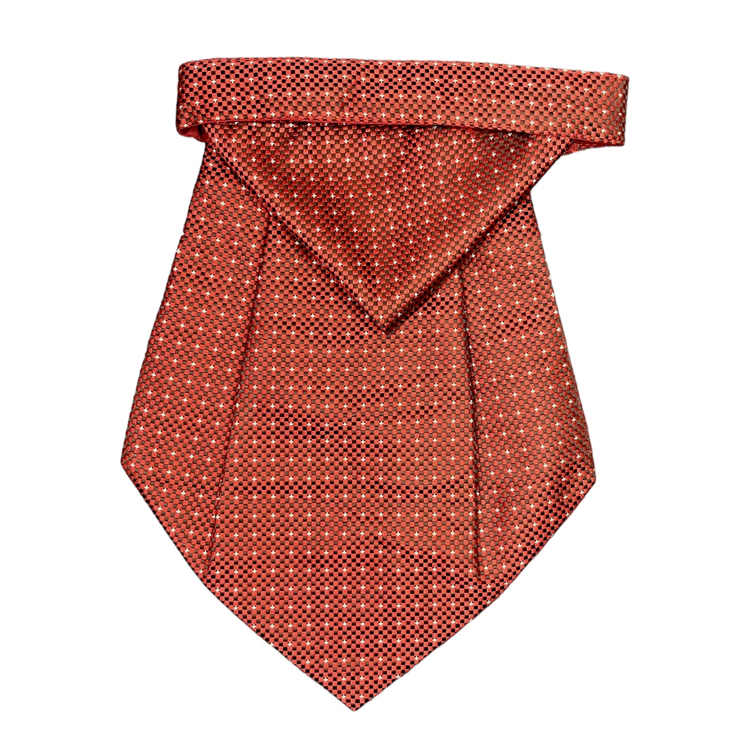 Maroon Dotted Cravat Tie