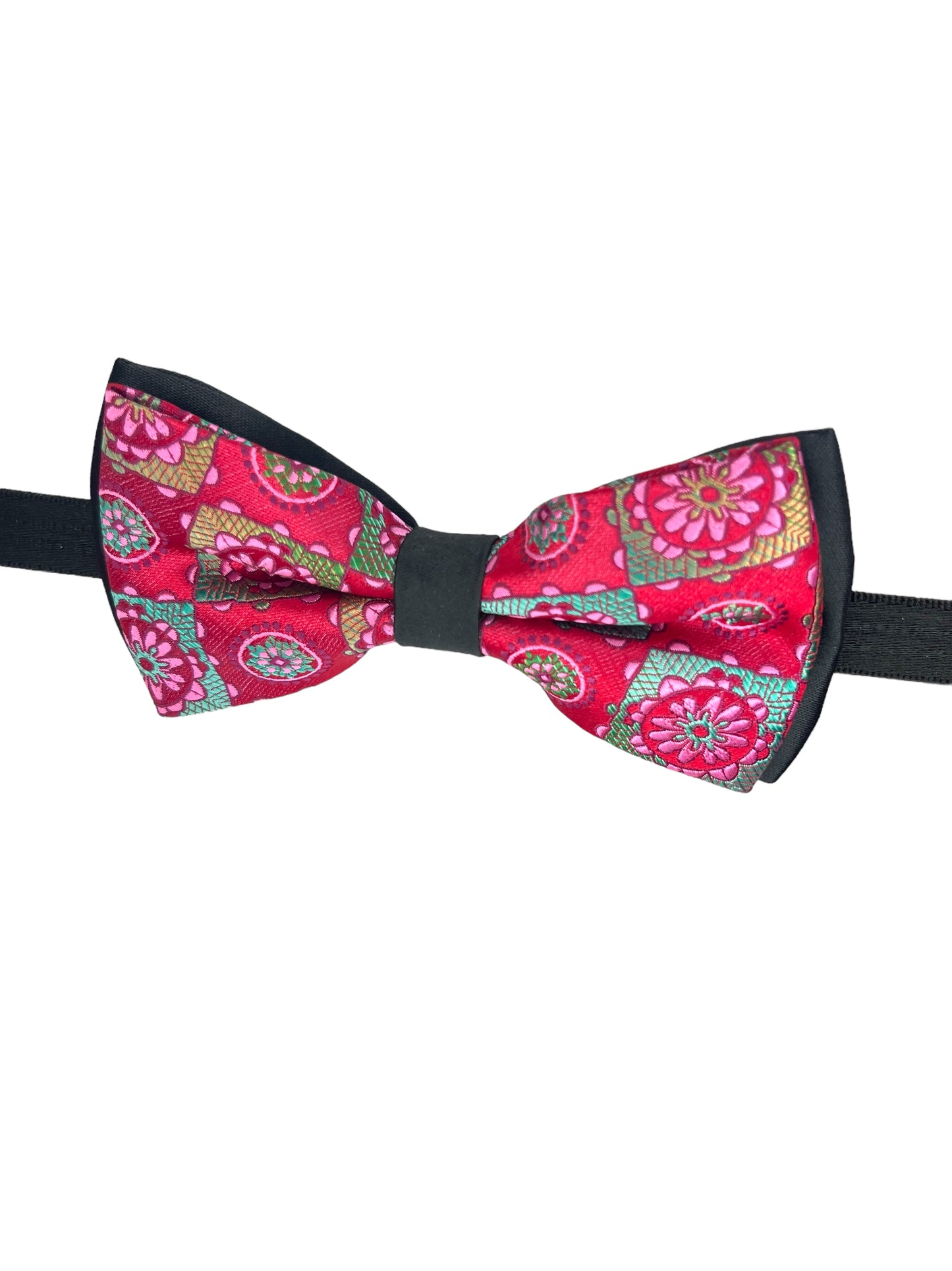 Multicolor Geometric Double Layered Bowtie