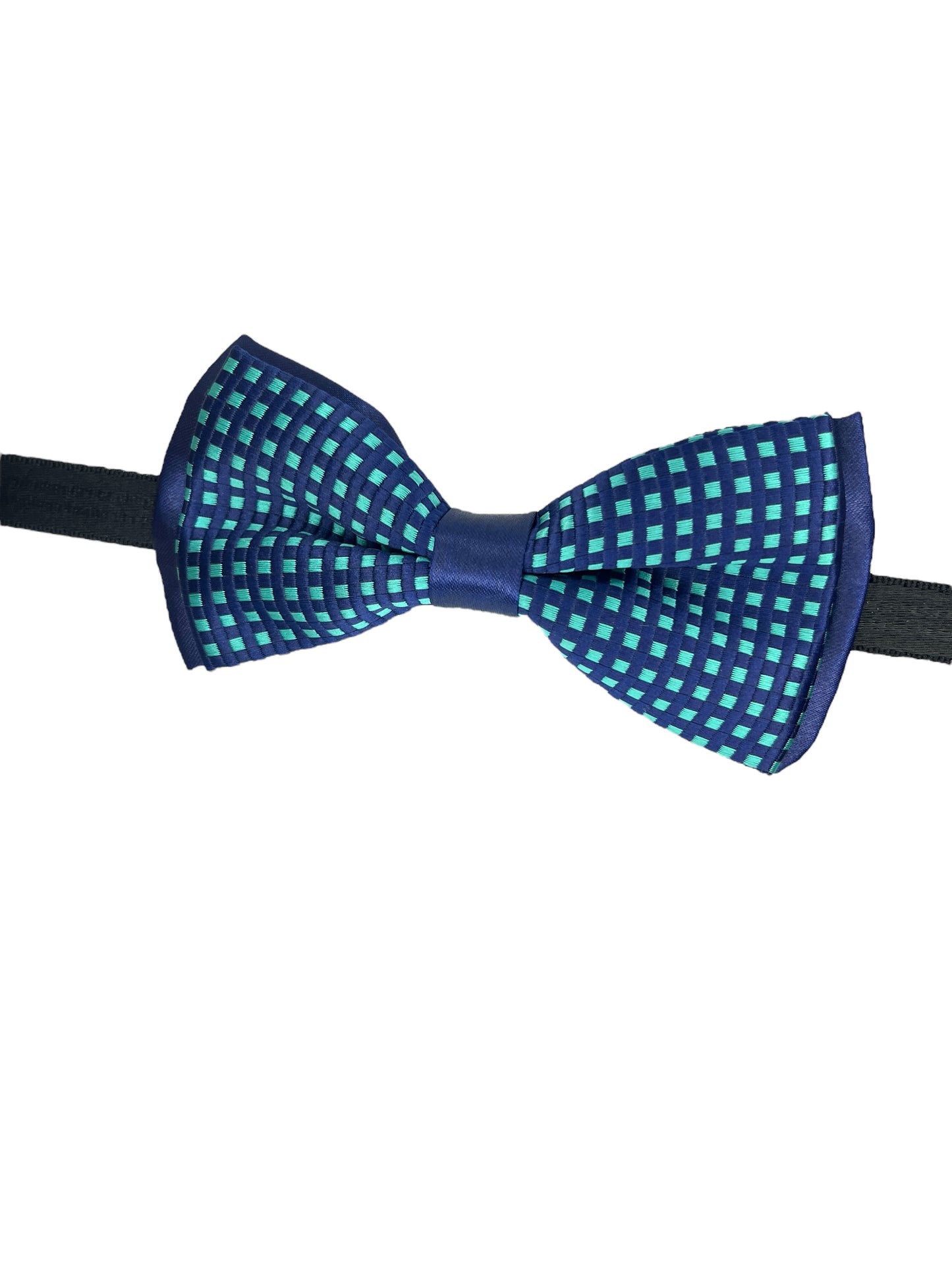 Sea Green Dotted Double Layered Bowtie