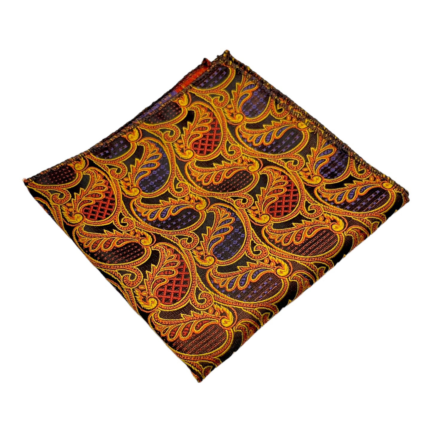 Sesame Crunch Paisley Tie And Pocket Square Combo