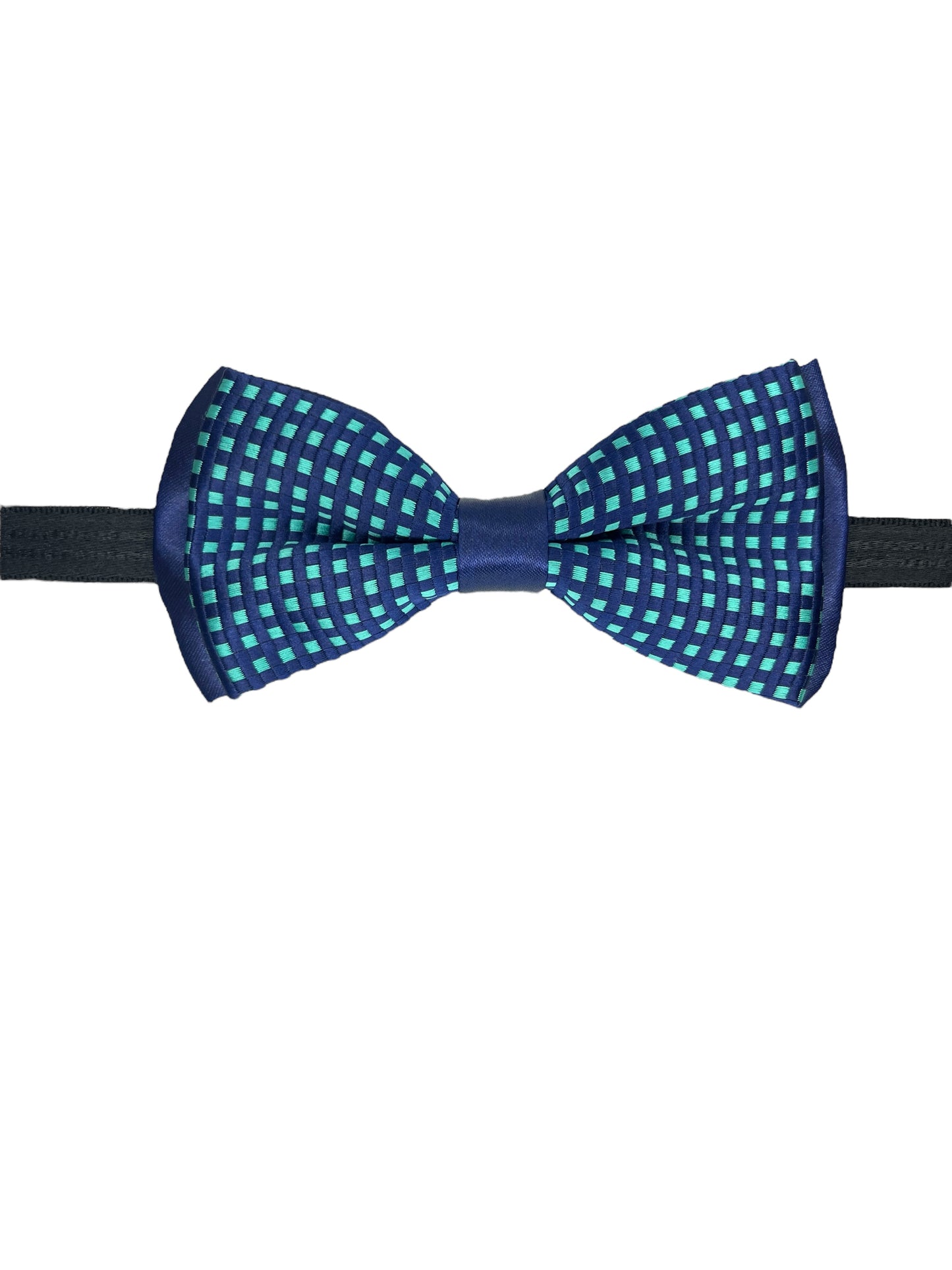 Sea Green Dotted Double Layered Bowtie