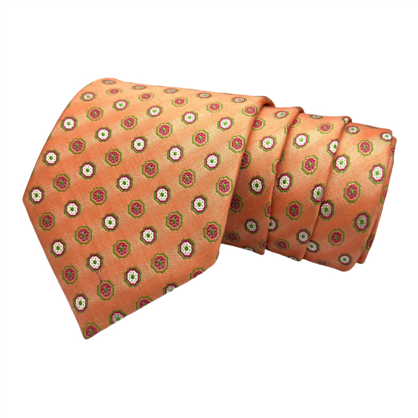 Peach Floral Tie