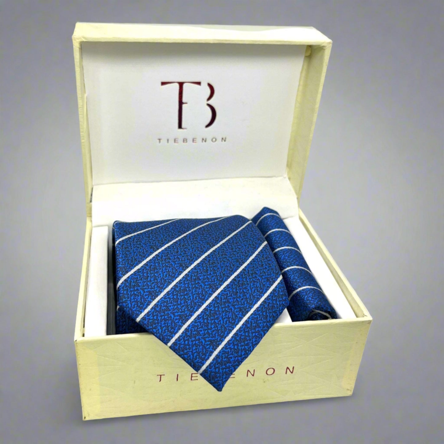 Blue Pin Stripe Tie Combo