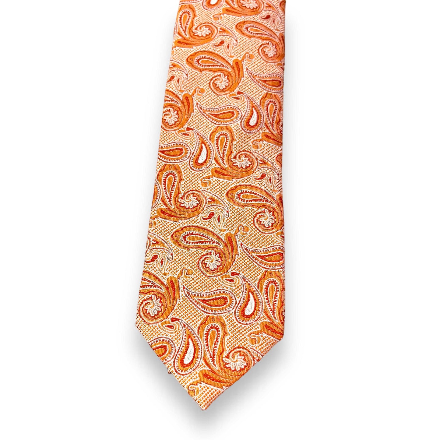 Orange Paisley Tie