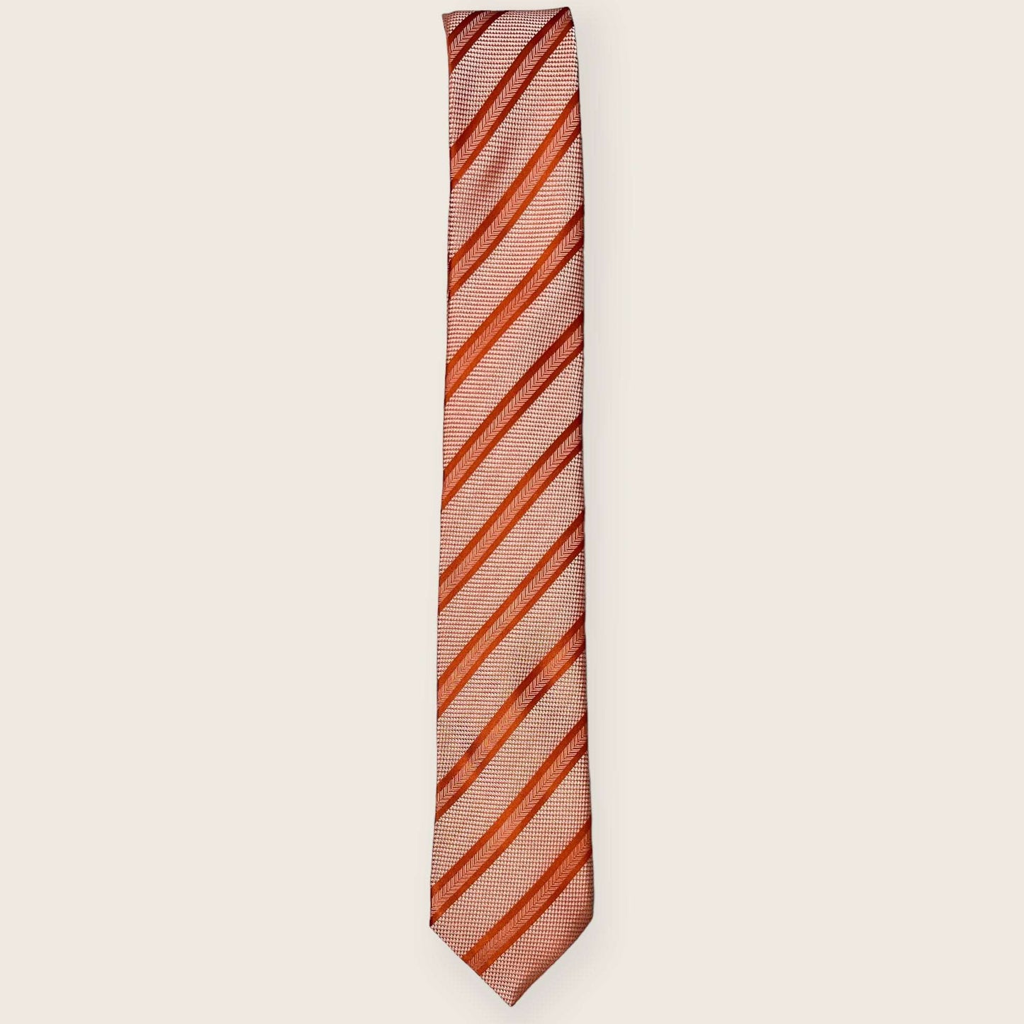 Peach Stripe Tie