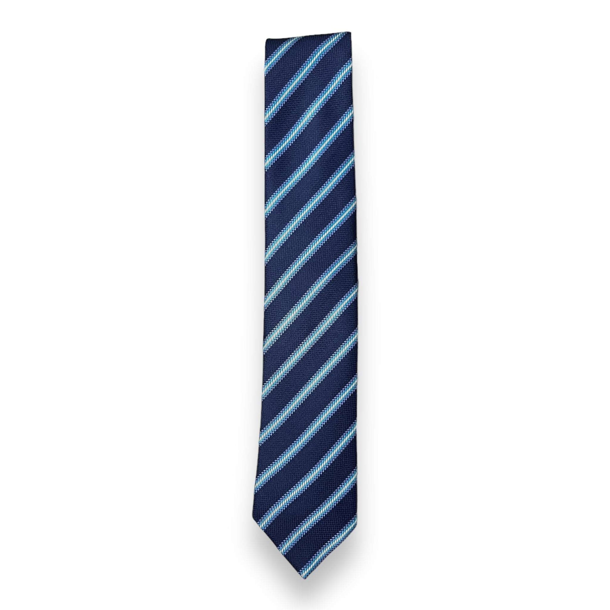 Navy Blue Stripe Tie