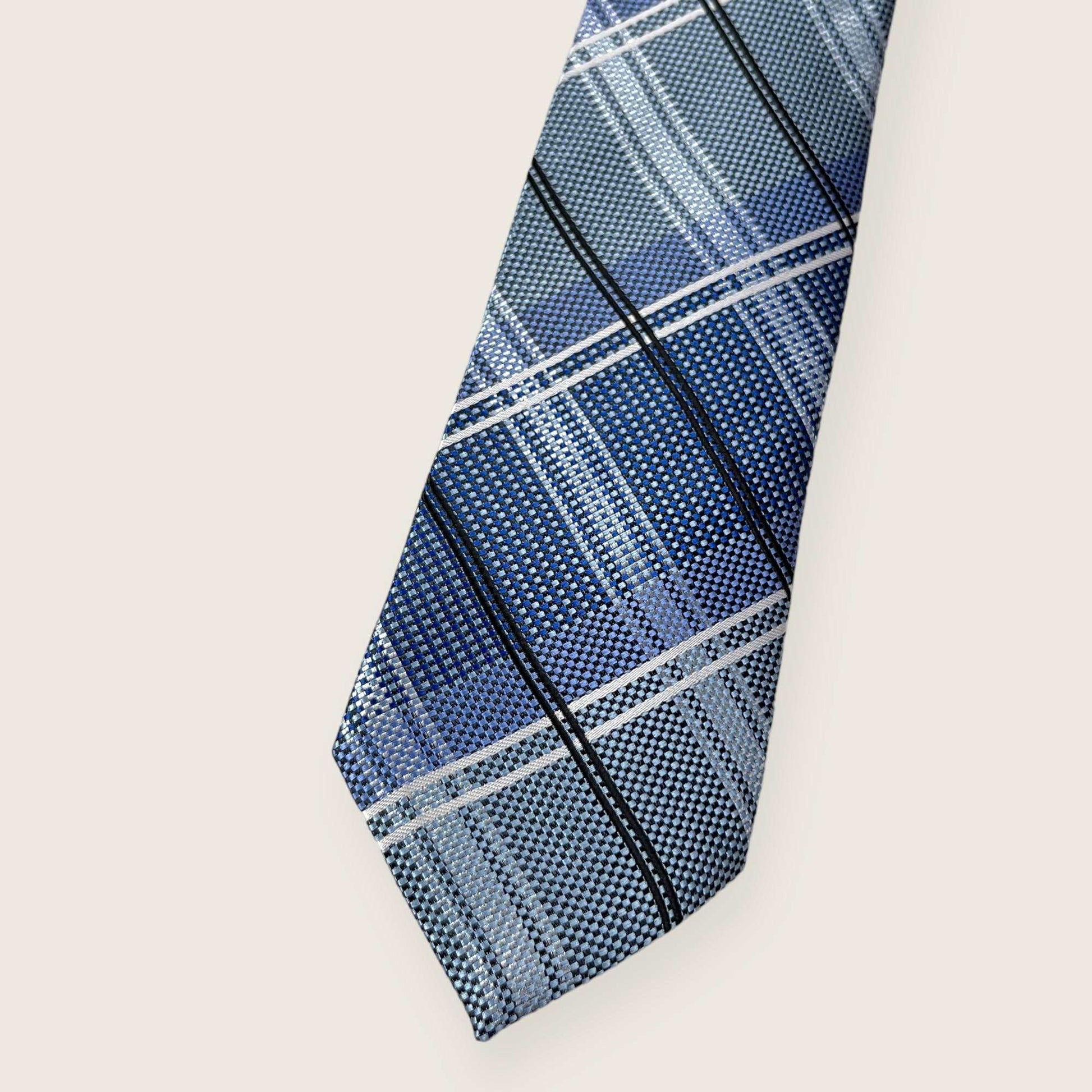 Light Blue Plaid Tie