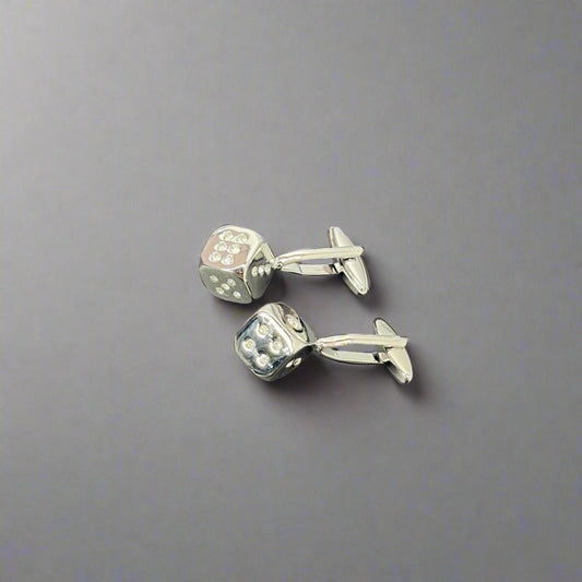 Stone Studded Dice Cufflinks