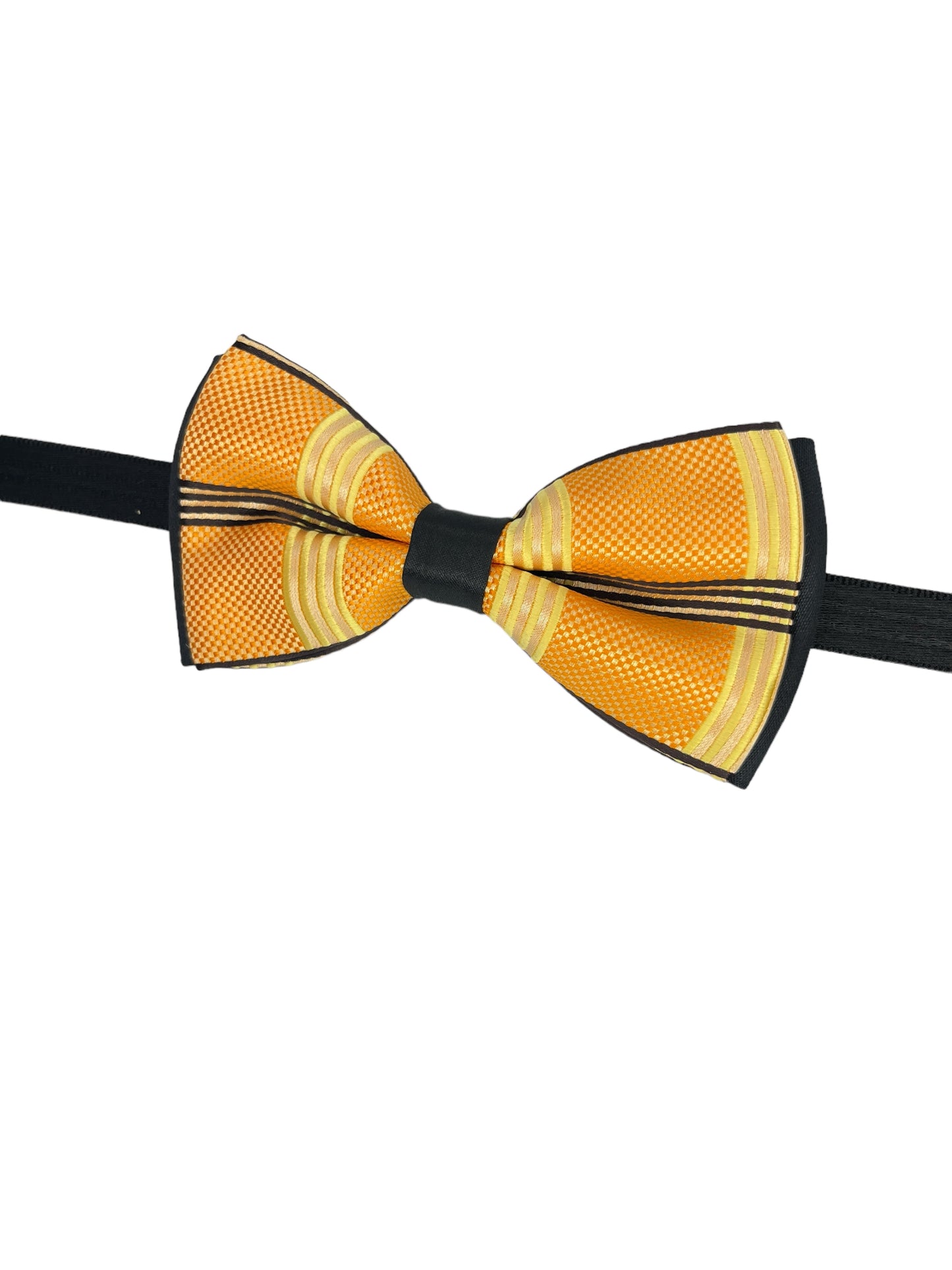 Orange Designer Double Layered Bowtie