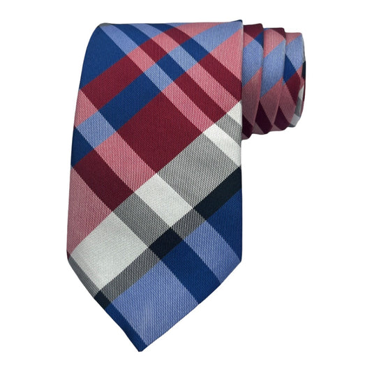 Red And Blue Plaid Tie