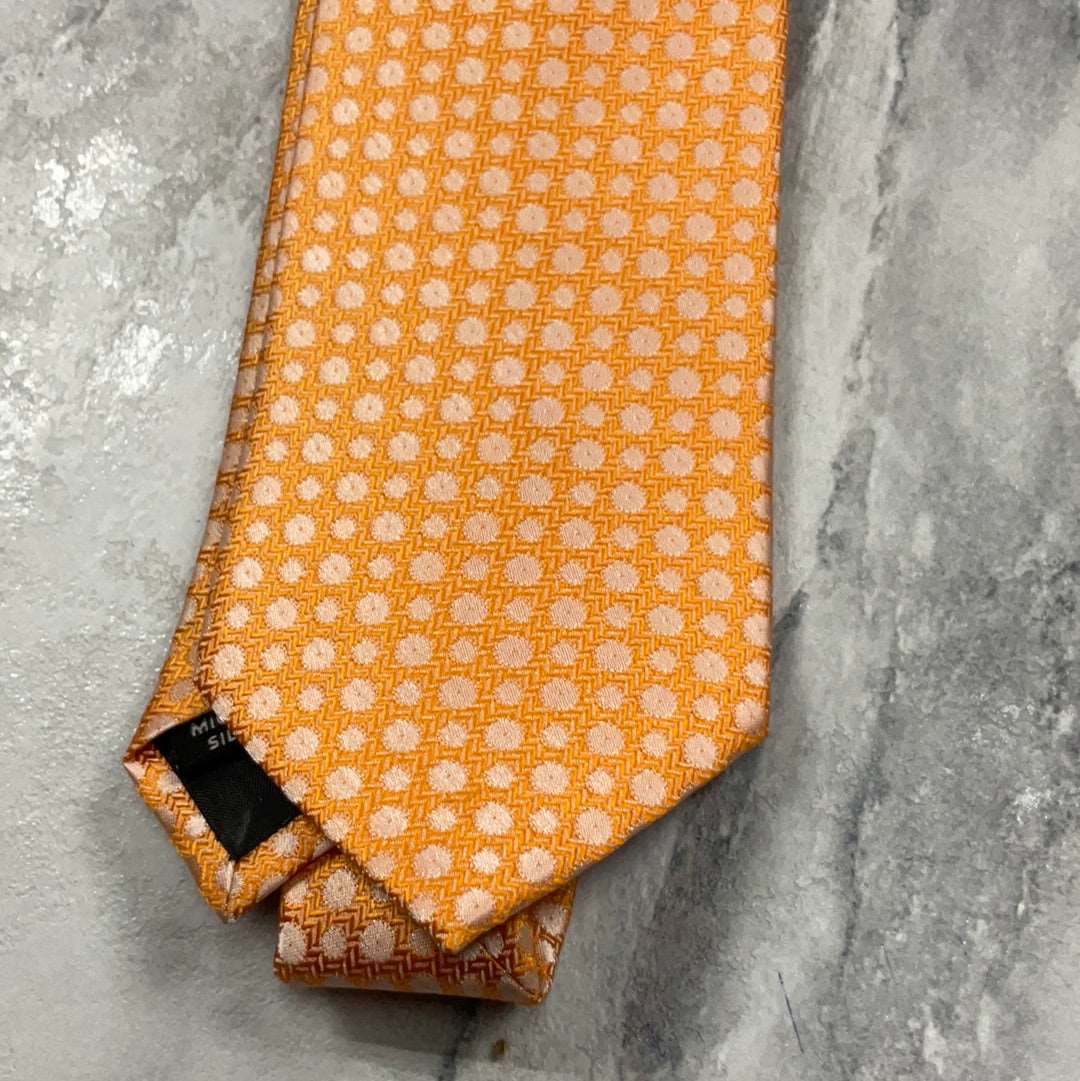 Orange Self Dot Tie