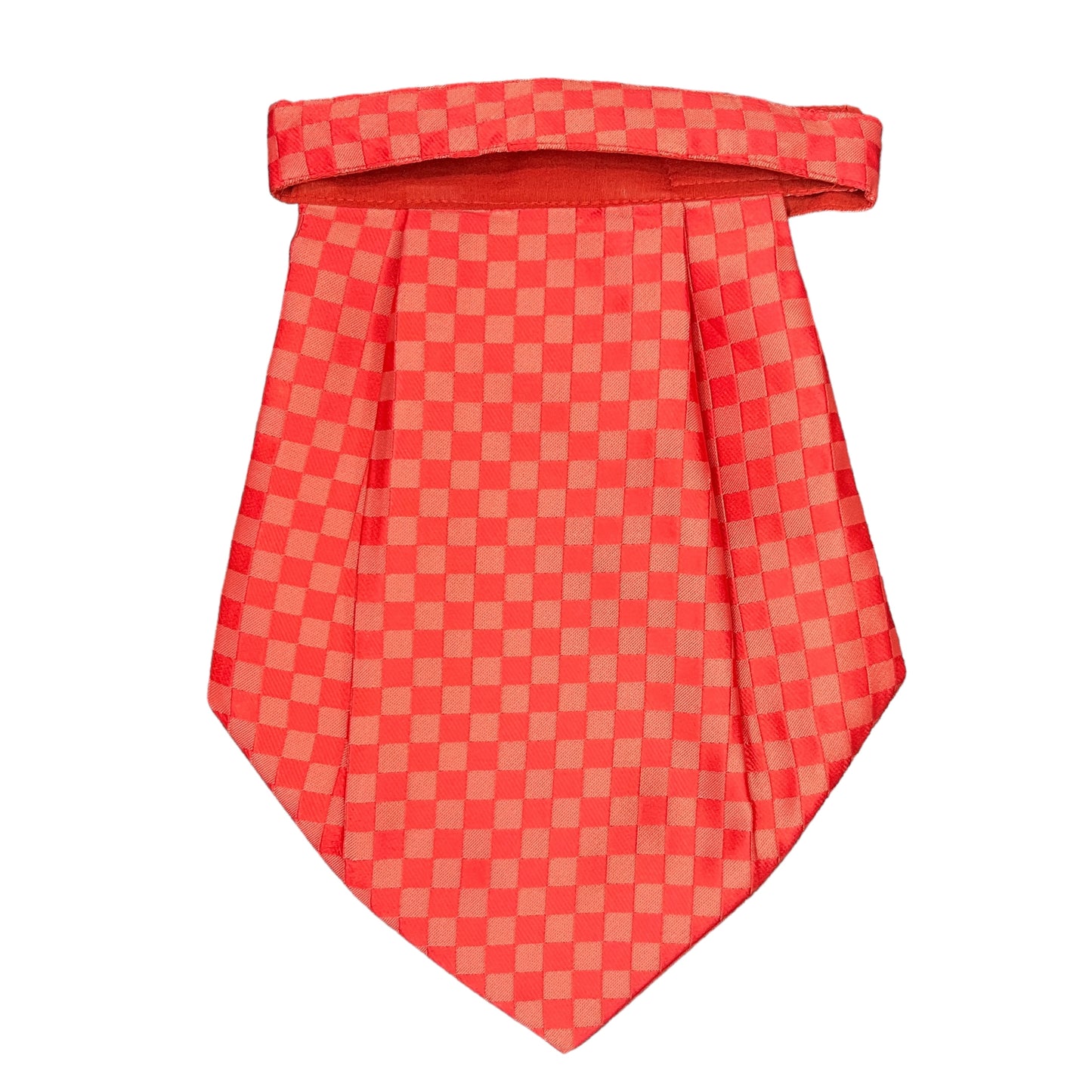 Peach Checkered Cravat Tie