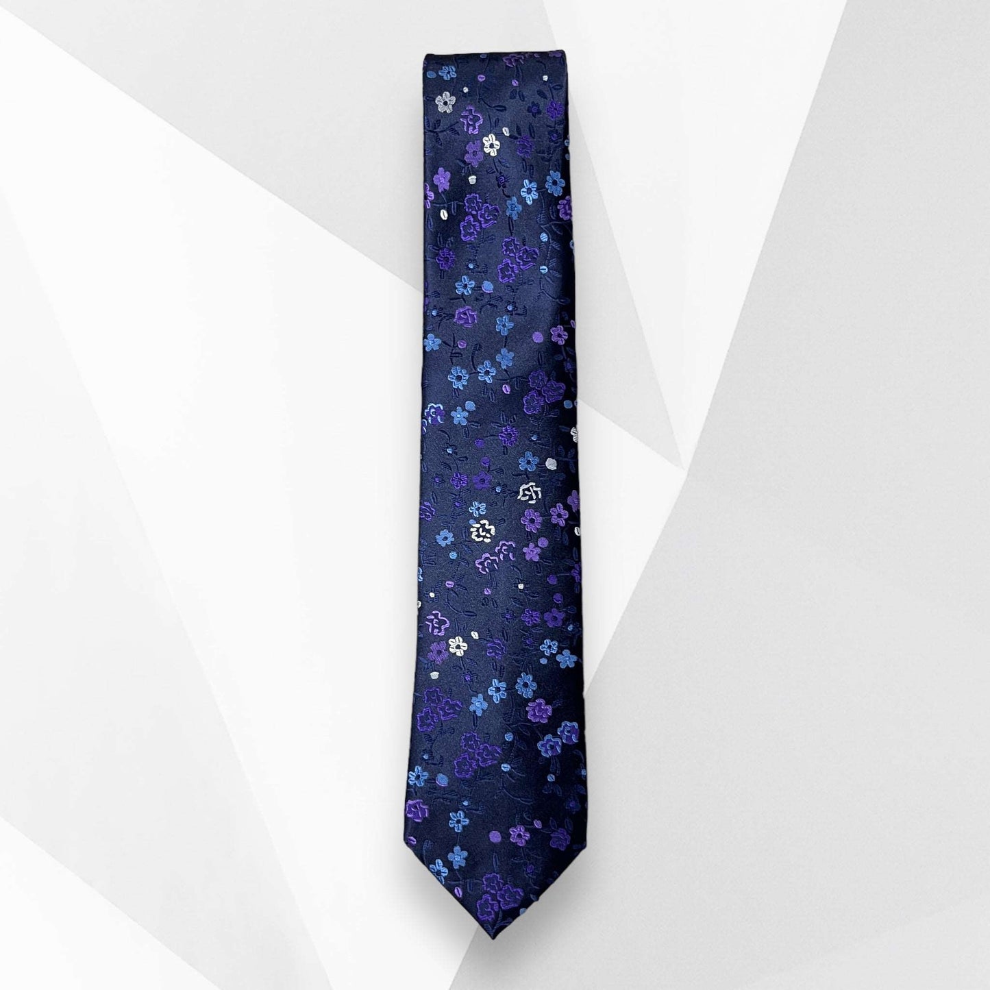 Blue Floral Tie