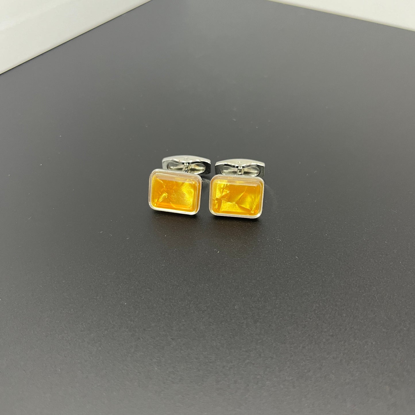 Yellow Mustard Awer Cufflinks