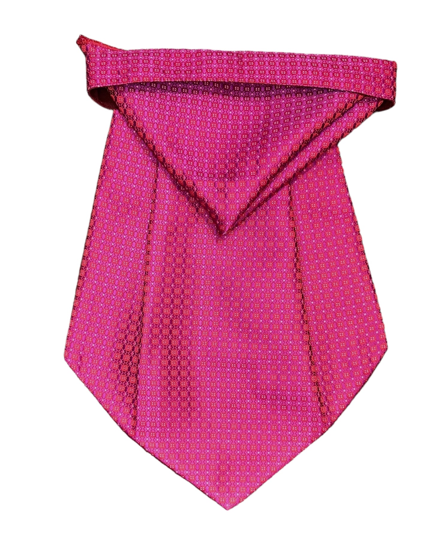 Hot Pink Geometric Cravat Tie