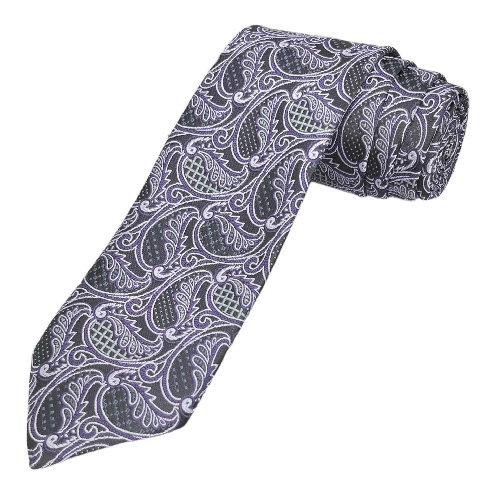 Colossus Geometric  Tie And Pocket Square Combo