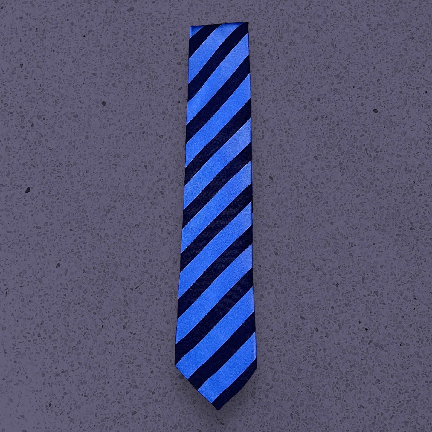 Old School Blue Stripe Tie