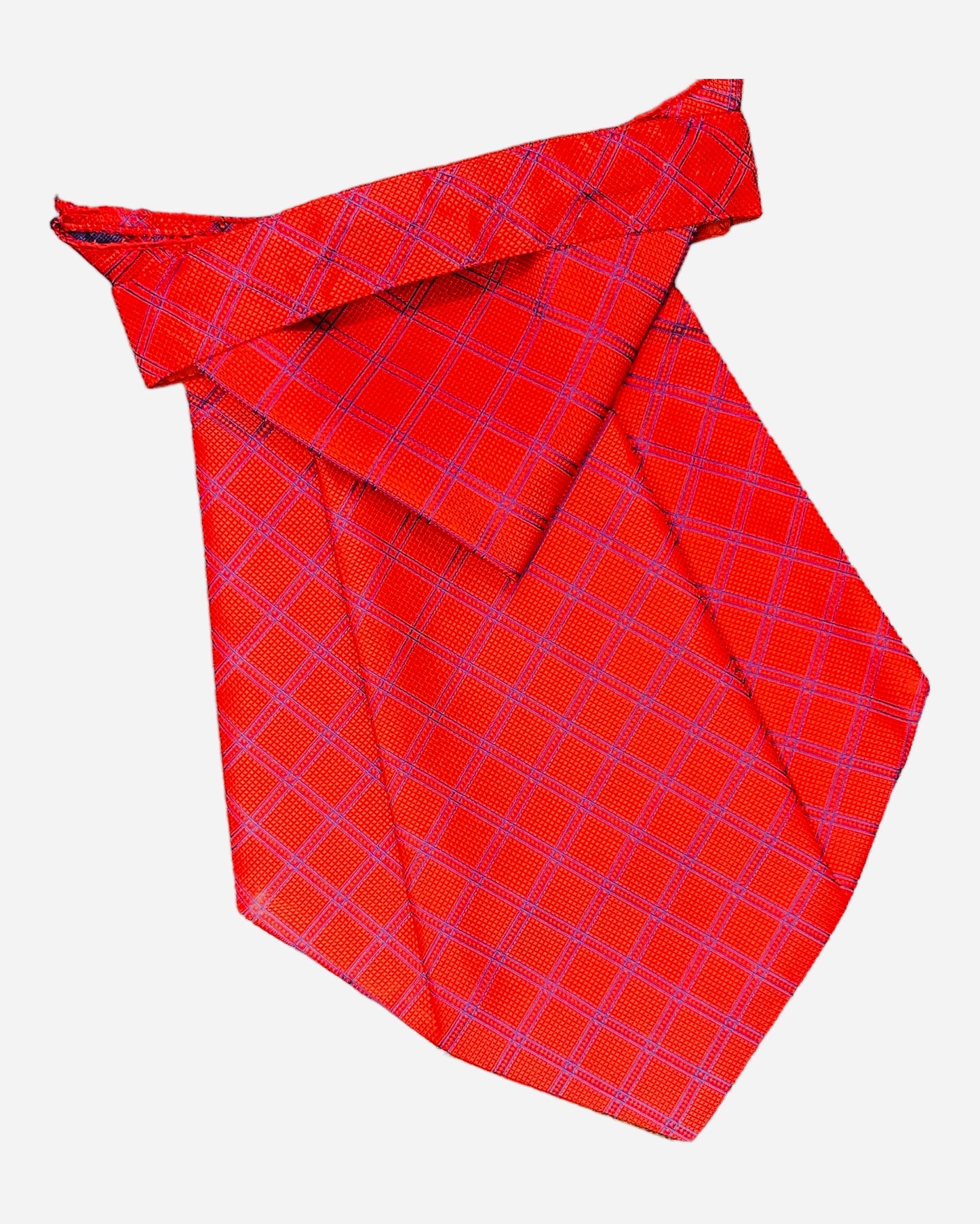 Red Check Cravat Tie