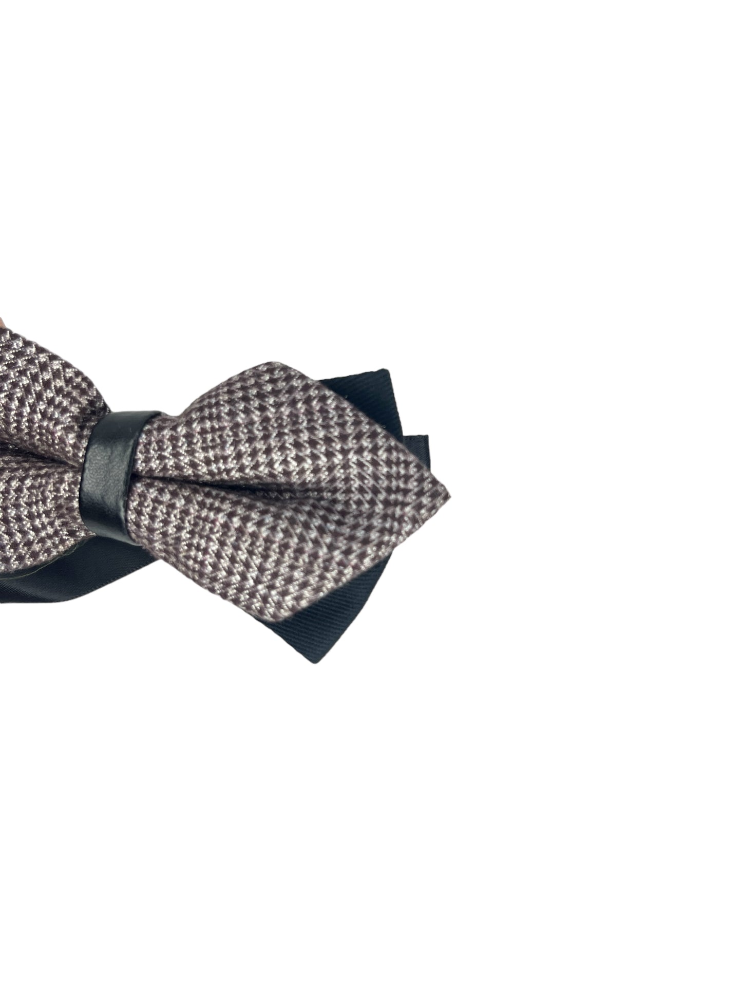 Woollen Grey Double Layered Bowtie