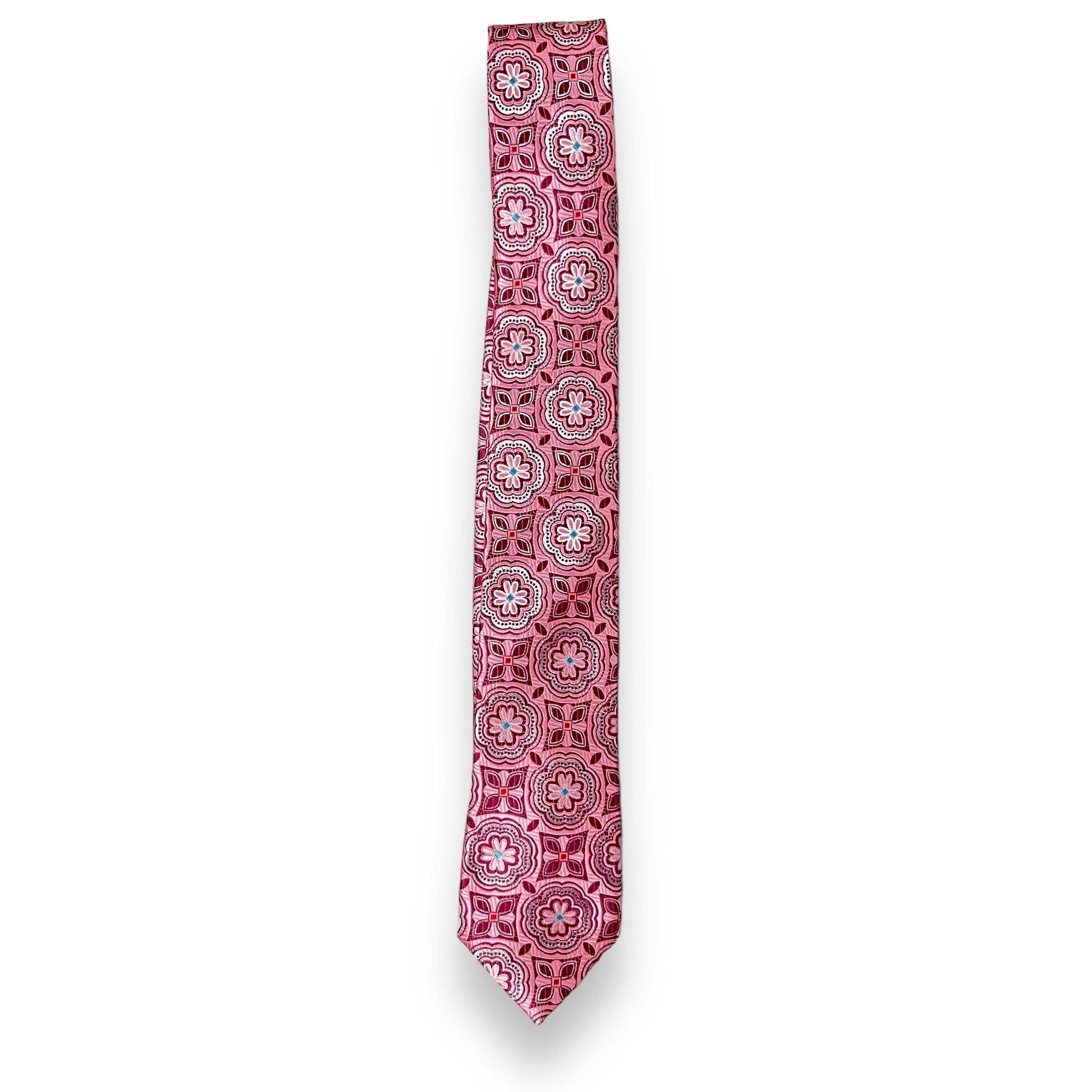 Pink Geometric Tie