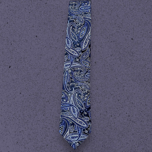 Blue Mix Paisley Tie