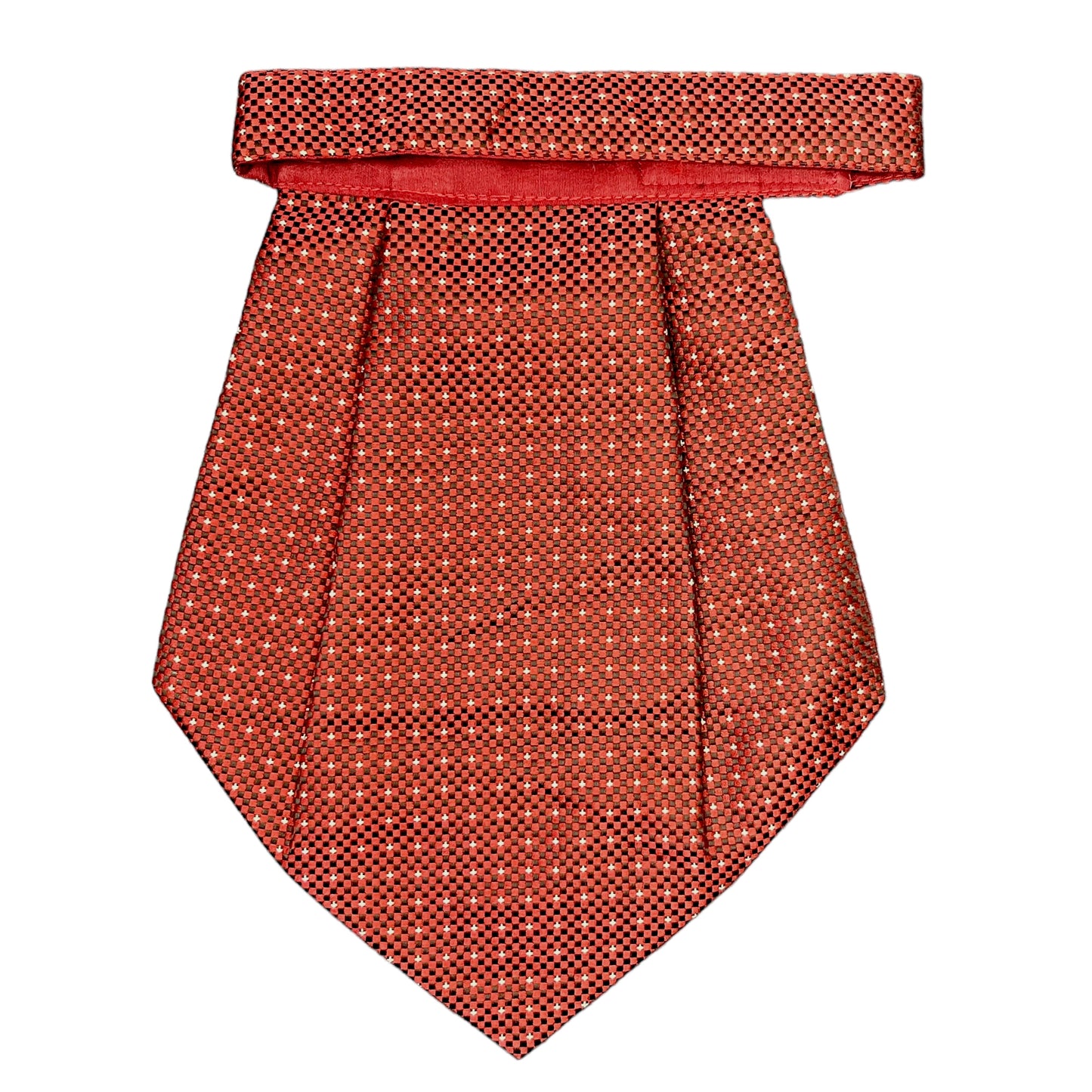 Maroon Dotted Cravat Tie