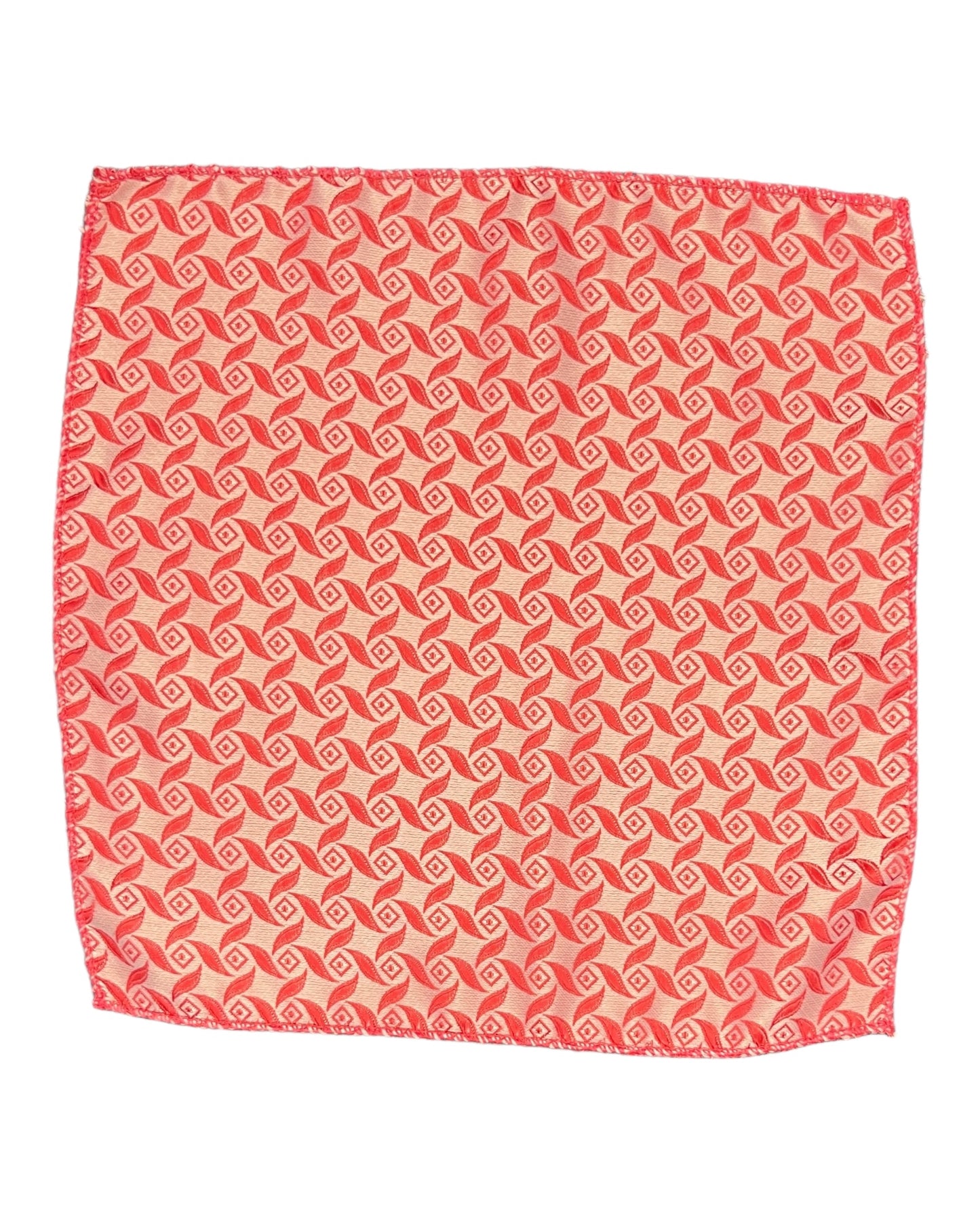 Peach Geometric Cravat Tie