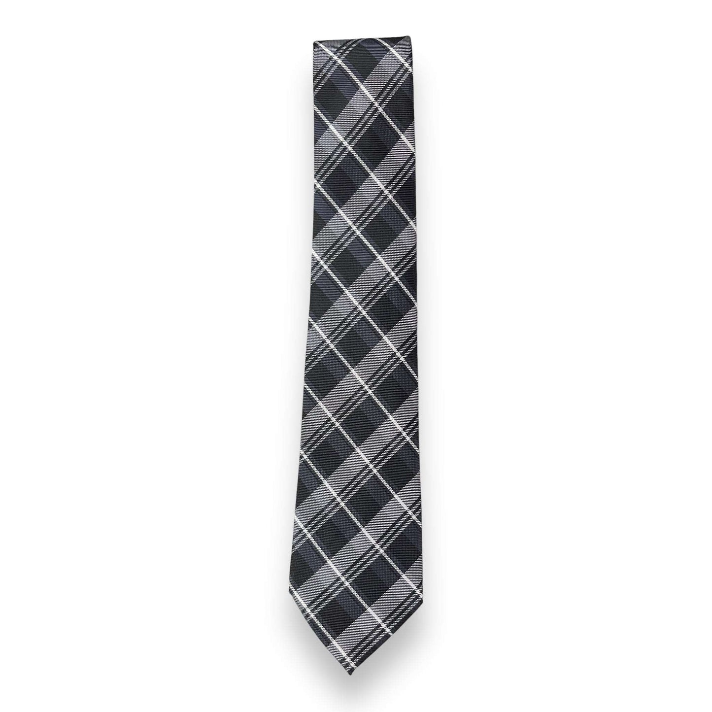 Black Plaided Tie