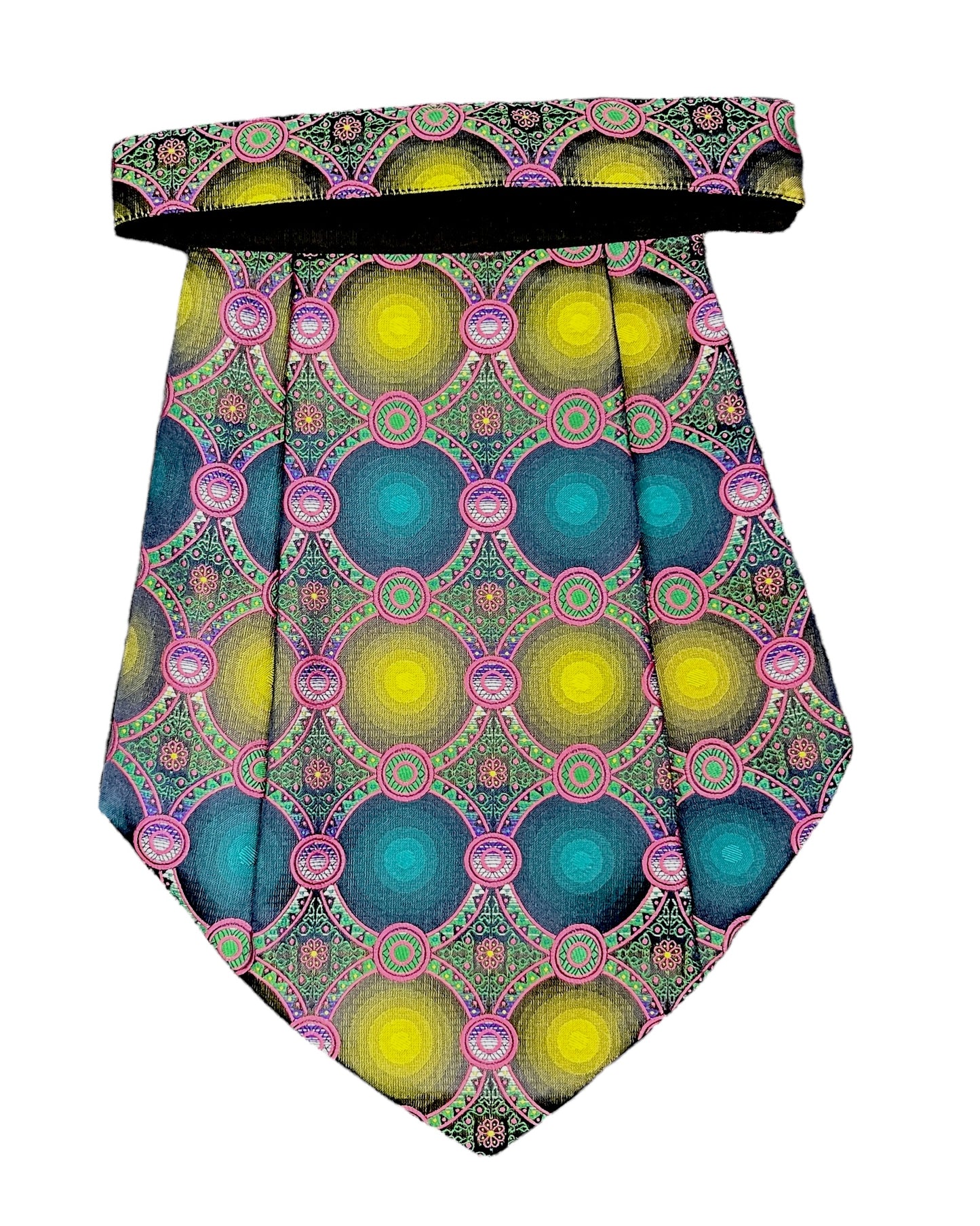 Multicolored Geometric Cravat Tie