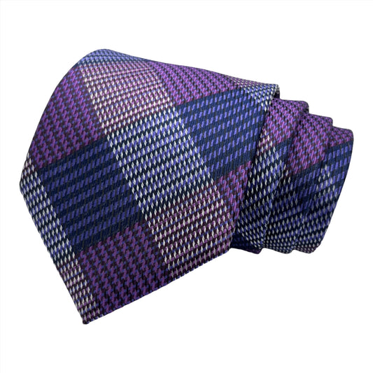 Purple Plaid Tie Combo