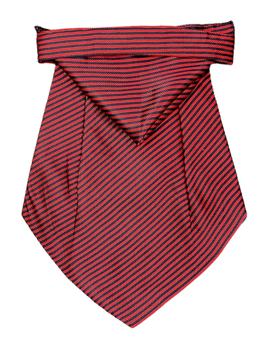 Red And Blue Pin Stripe Cravat Tie