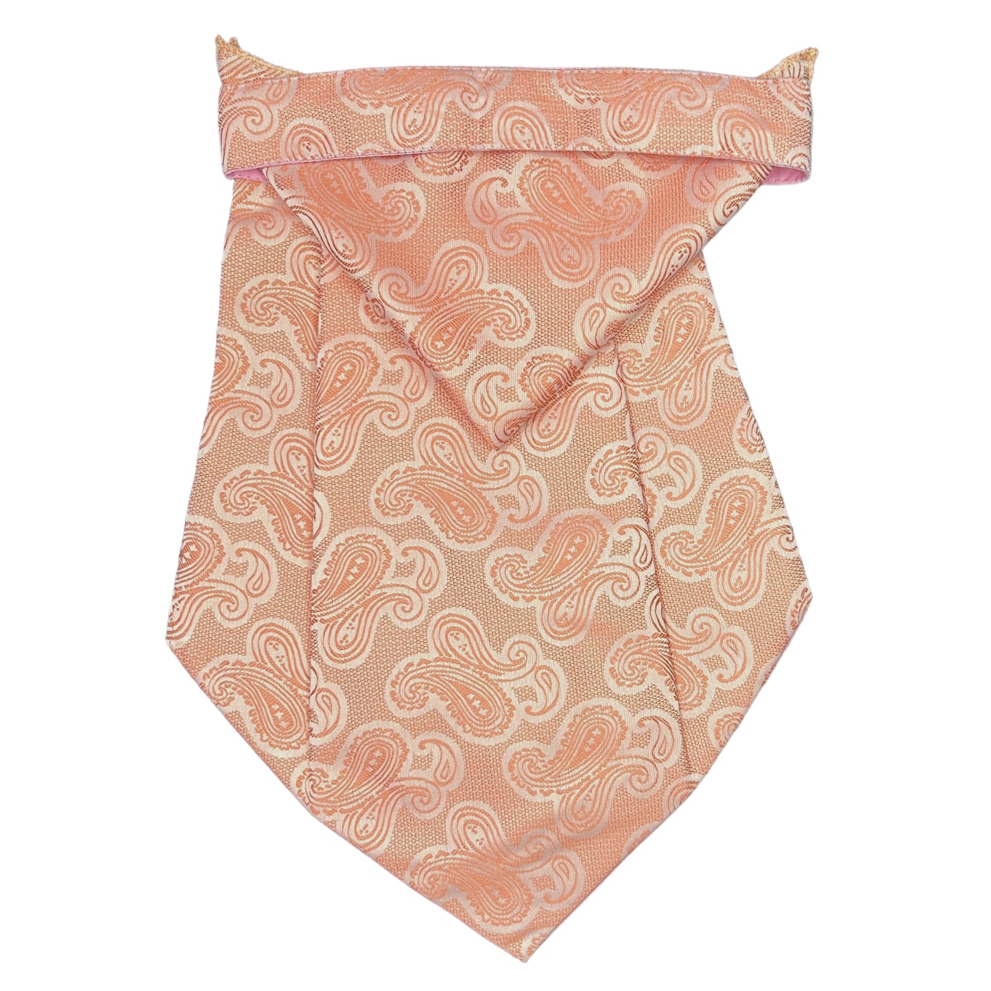 Peach Paisley Cravat Tie