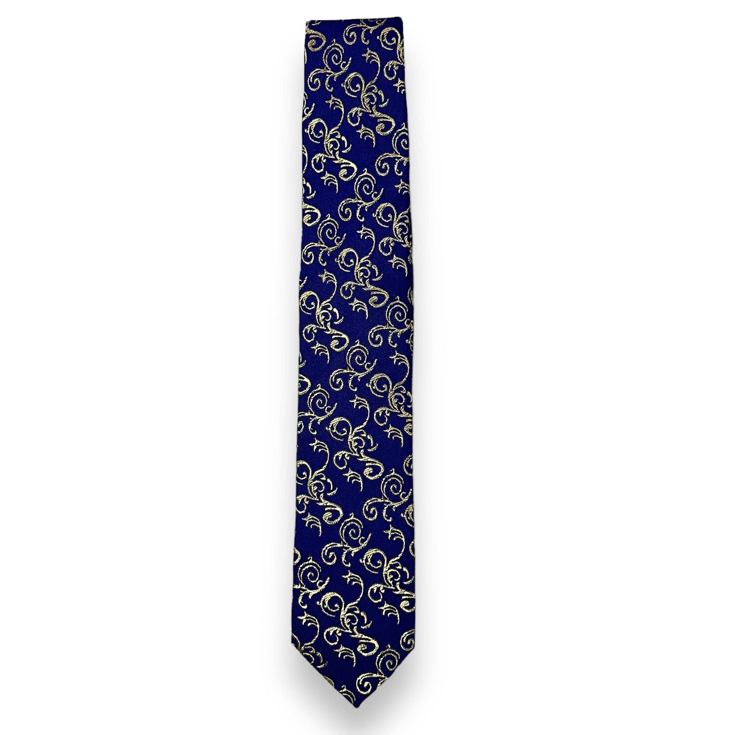 Gold And Blue Tie