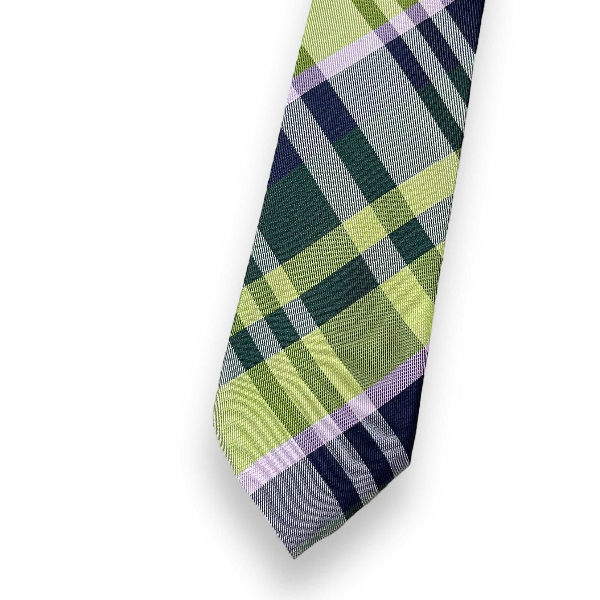 Green Plaid Tie