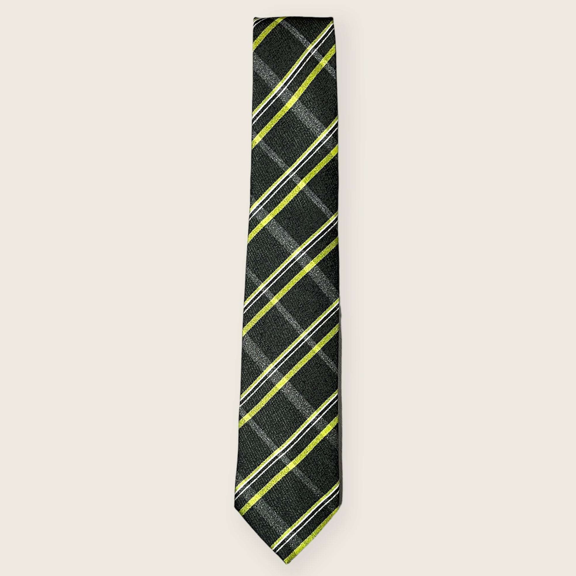 Algae Green Plaided Tie