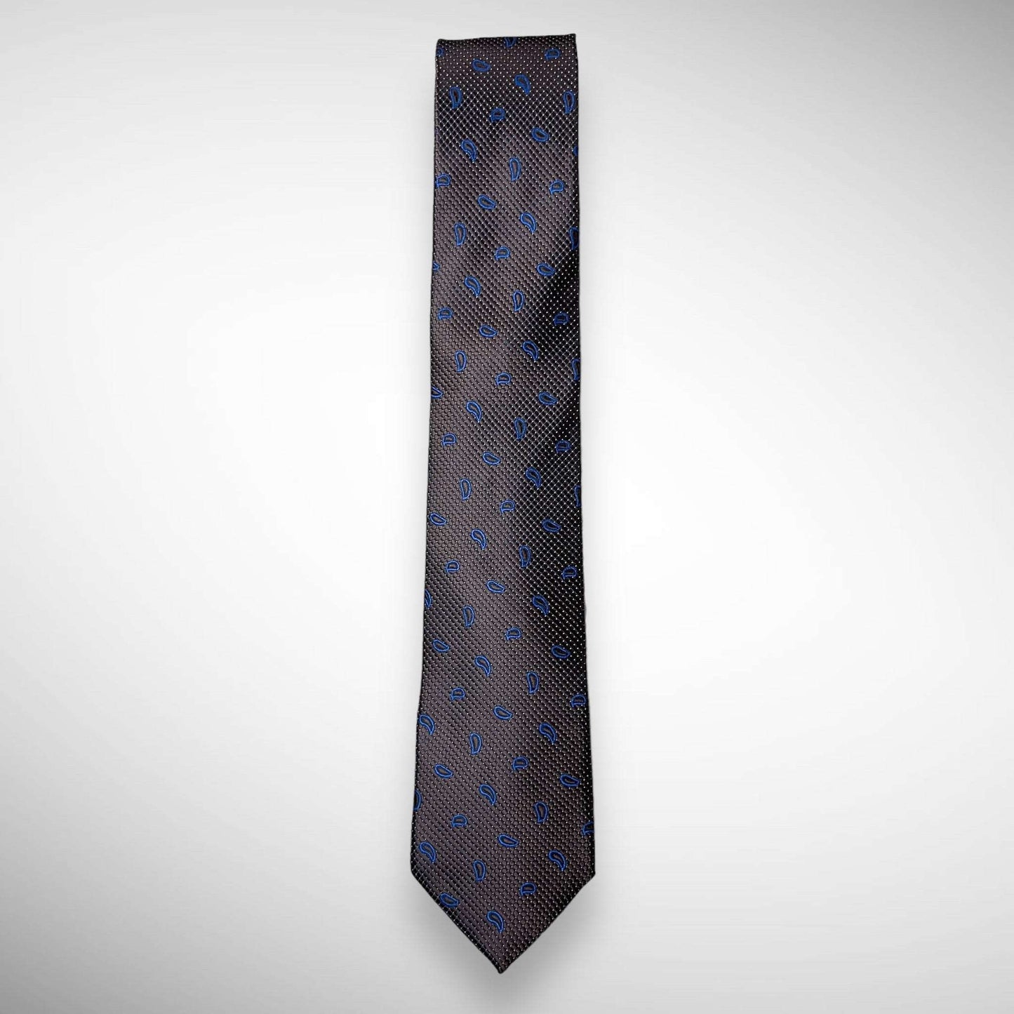 Blue And Brown Paisley Tie