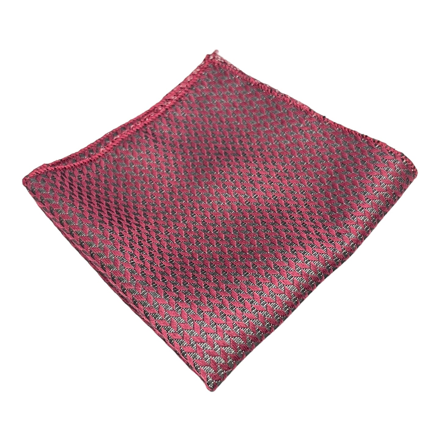 Burgundy Woollen Herringbone Tie