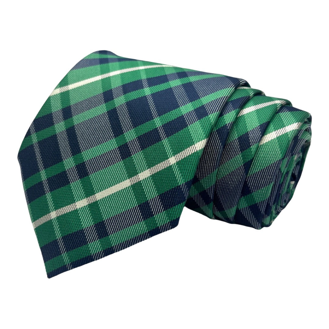 Green Plaid Tie