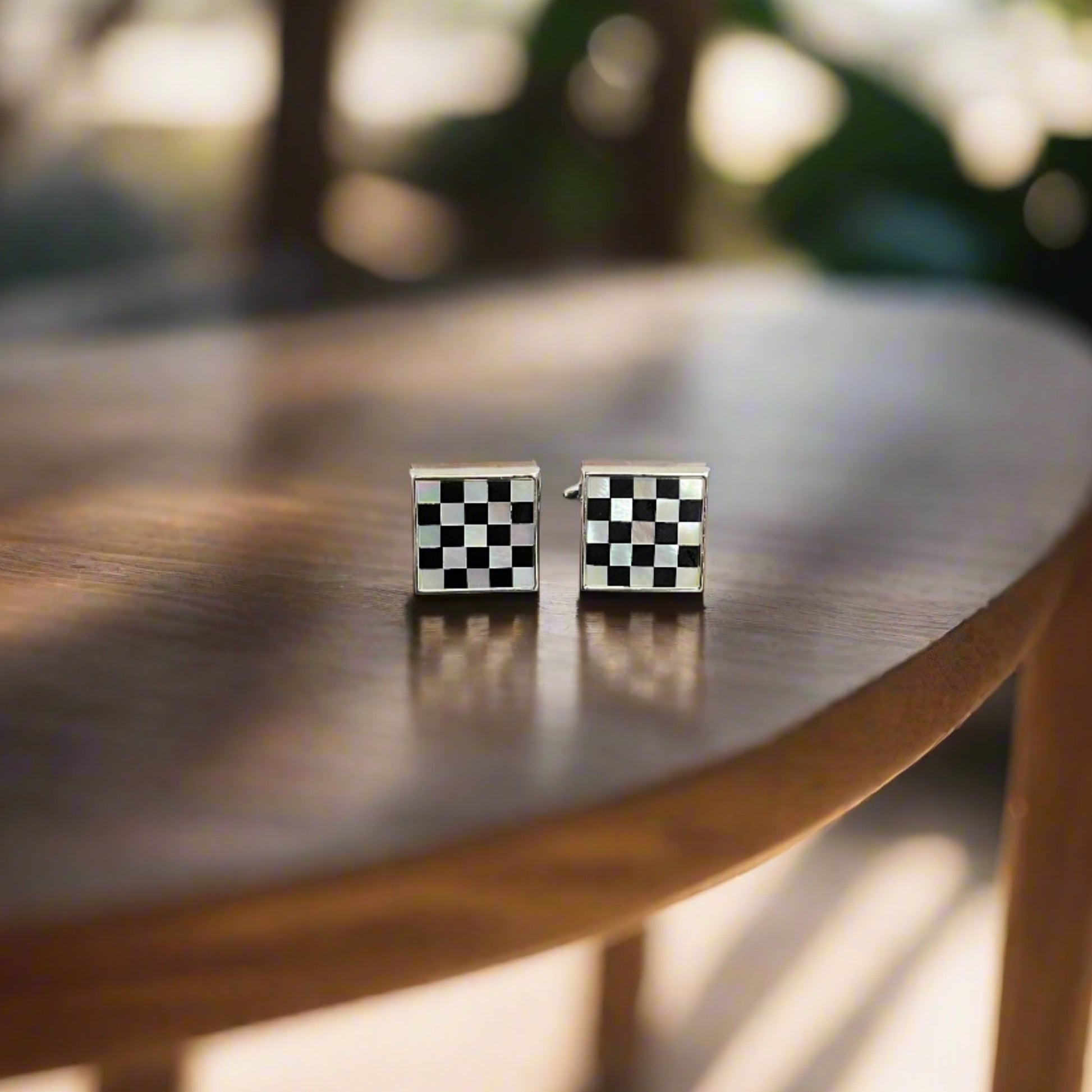 Chess Board MOP cufflinks