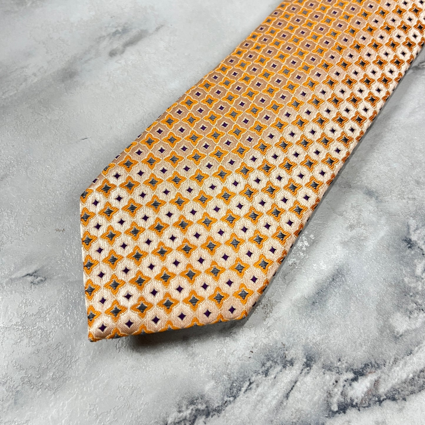 Peach Abstract Tie