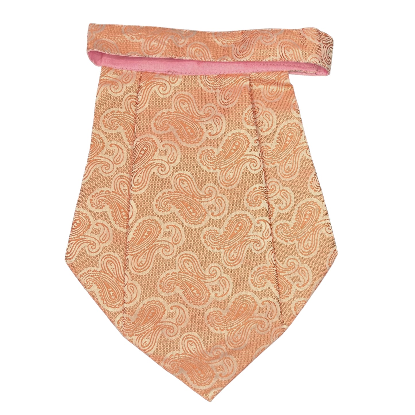 Peach Paisley Cravat Tie