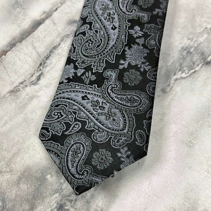 Grey Paisley Tie