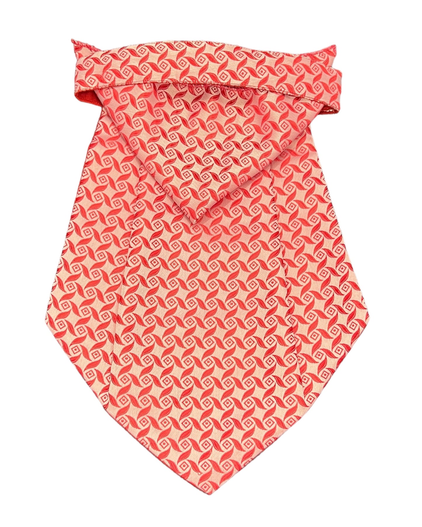 Peach Geometric Cravat Tie