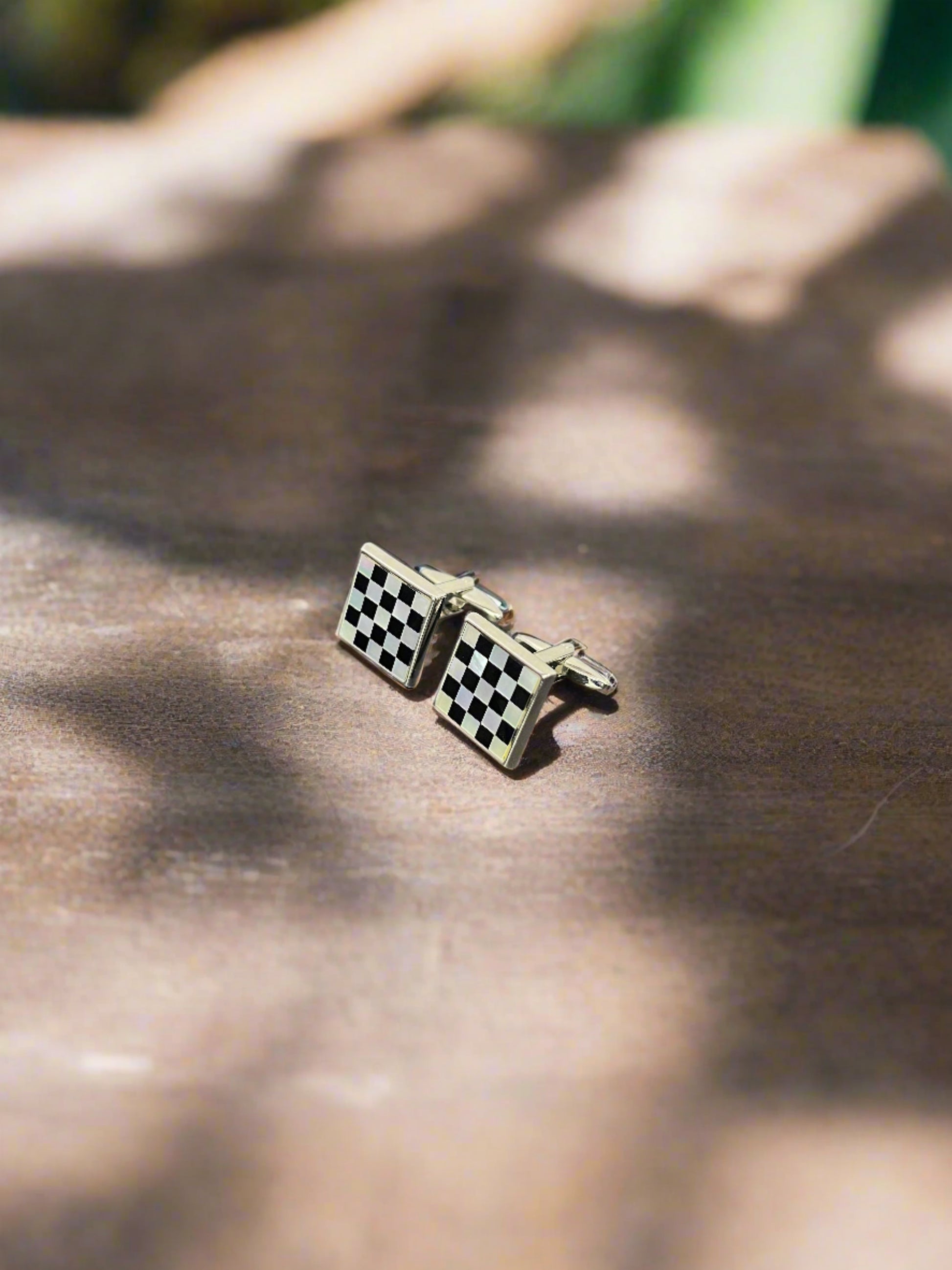 Chess Board MOP cufflinks