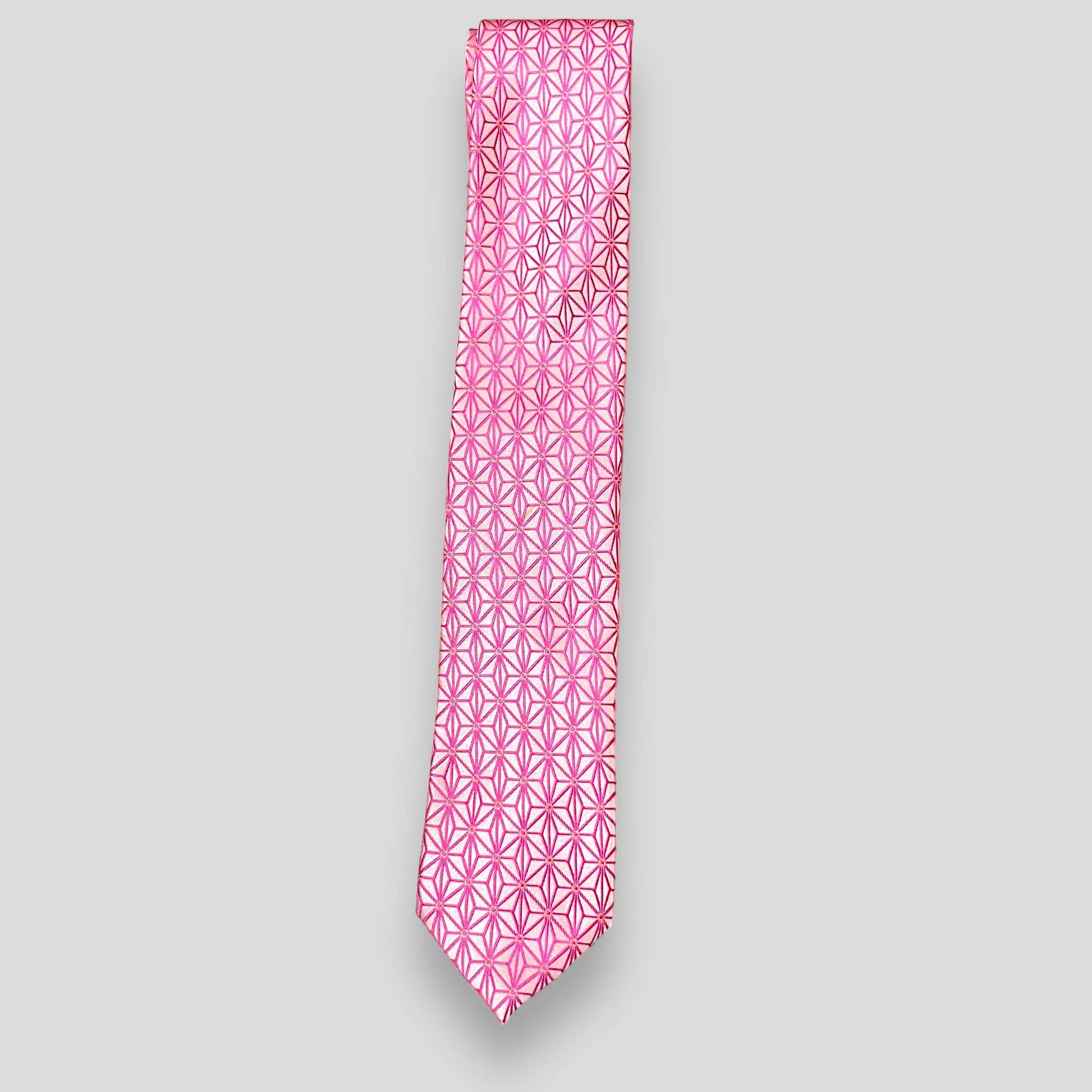 Pink Geometric Tie