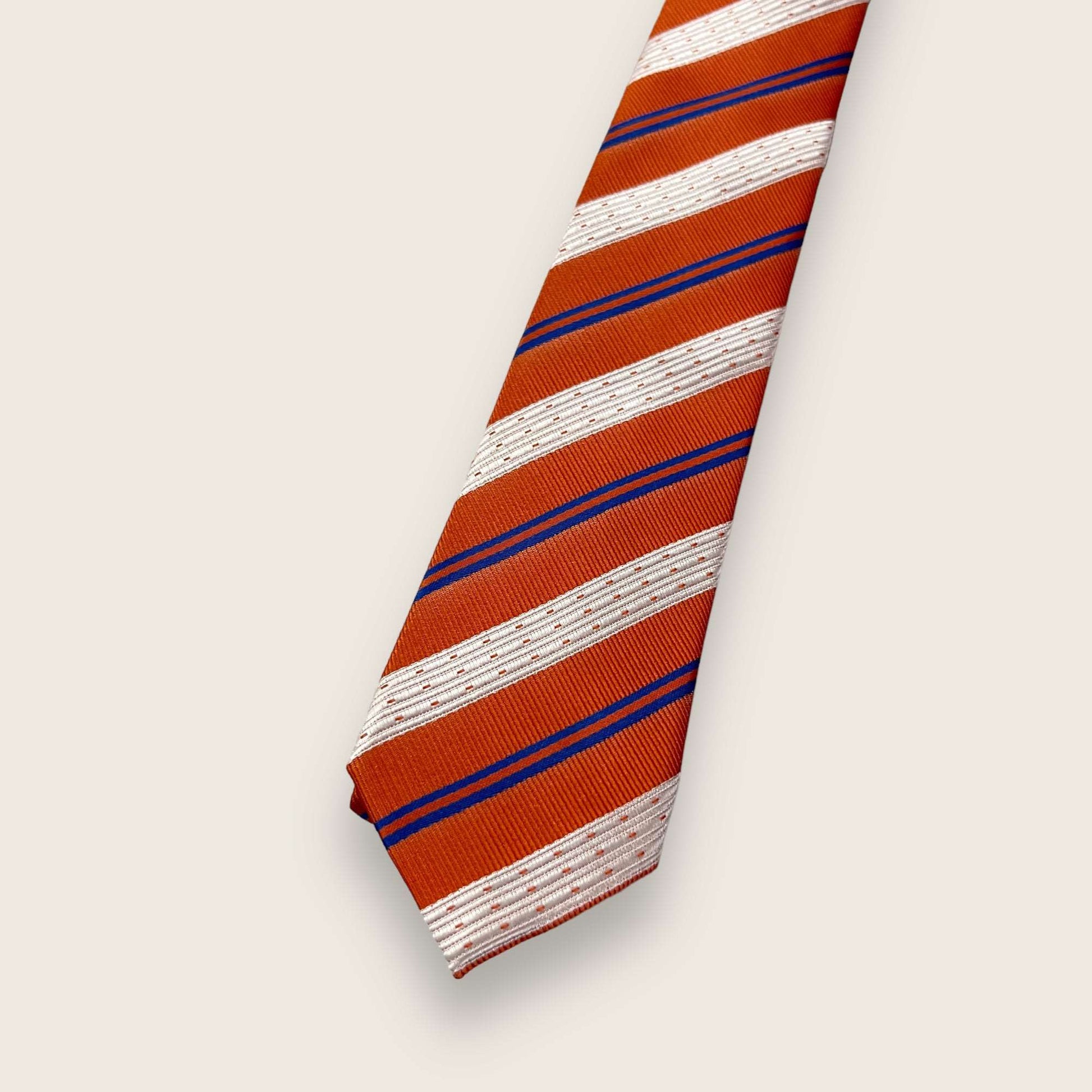 Orange Striped Tie